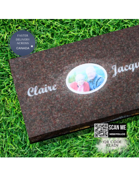 Flat Granite Marker #033